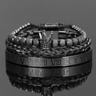 Antonios Crown Bracelet Set Men - Antonios