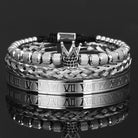 Antonios Crown Bracelet Set Men - Antonios