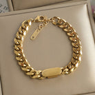 Antonios Cuban Stainless Steel Bracelet Men - Antonios