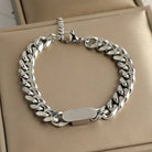 Antonios Cuban Stainless Steel Bracelet Men - Antonios