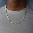 Antonios Cuban Stainless Steel Necklace Men - Antonios