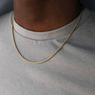 Antonios Cuban Stainless Steel Necklace Men - Antonios
