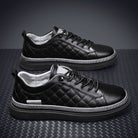Antonios Design Genuine Leather Black Sneakers - Antonios