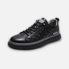 Antonios Design Genuine Leather Black Sneakers - Antonios