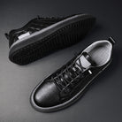 Antonios Design Genuine Leather Black Sneakers - Antonios