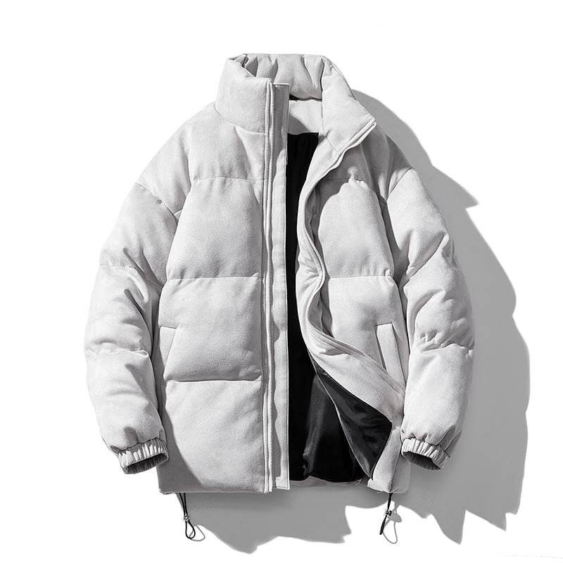 Antonios Faux Suede Puffer Jacket - Stylish & Comfortable