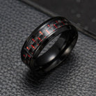Antonios Fiber Stainless Steel Ring Men - Antonios