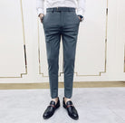 Antonios Gray Casual Outfit Pants - Antonios