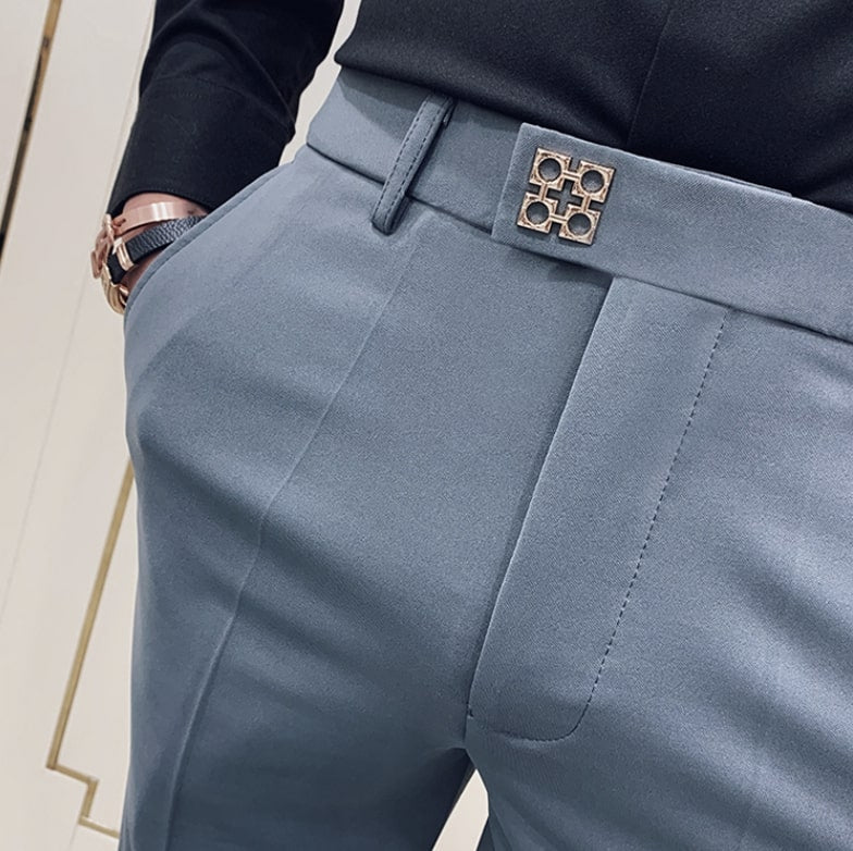 Antonios Gray Casual Outfit Pants - Antonios