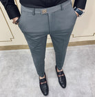 Antonios Gray Casual Outfit Pants - Antonios