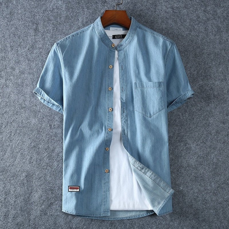 Antonios Impulse Cotton Blue Shirt - Antonios