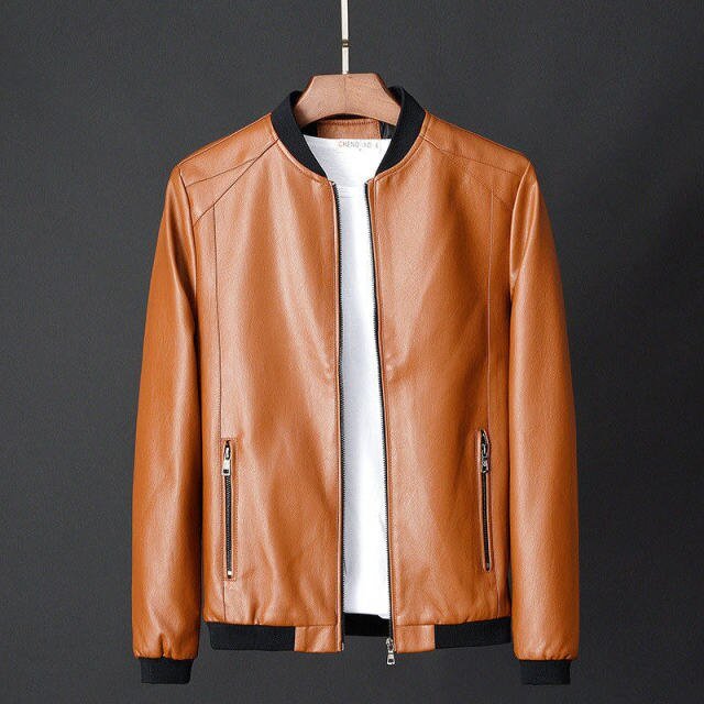 Antonios Leather Baseball Jacket - Antonios