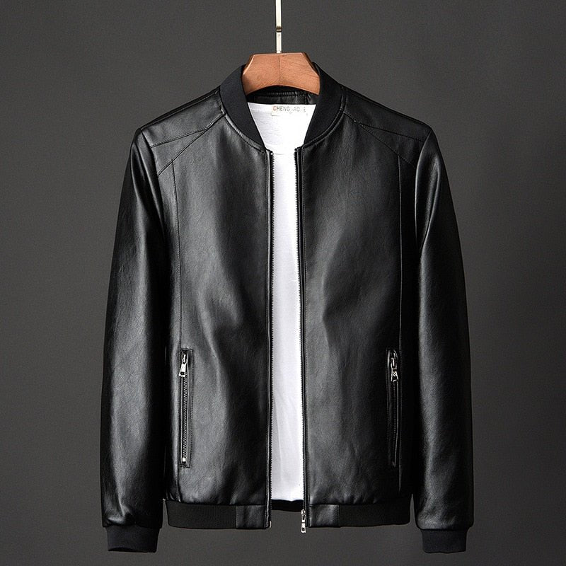 Antonios Leather Baseball Jacket - Antonios