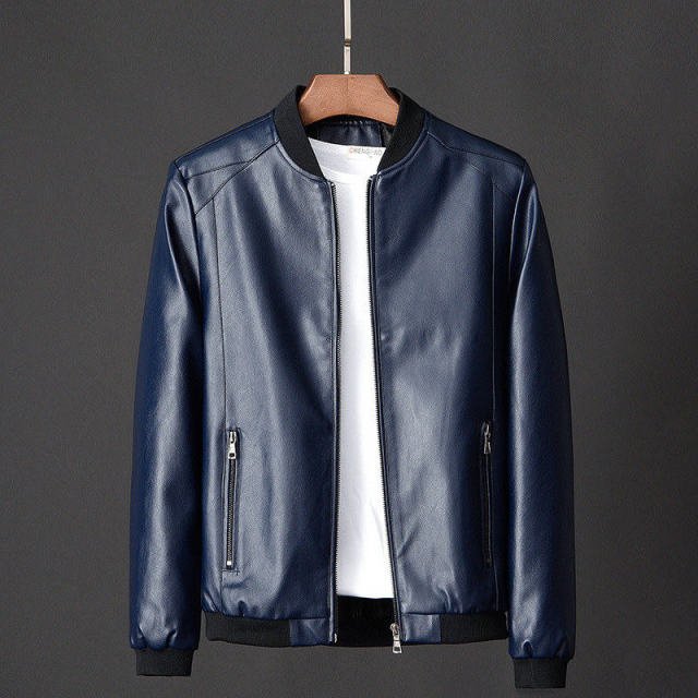 Antonios Leather Baseball Jacket - Antonios