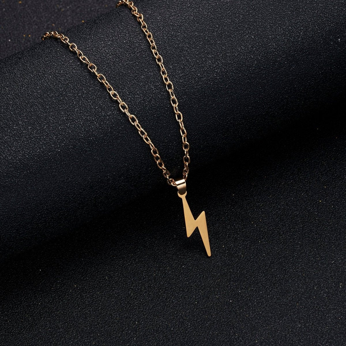 Antonios Light Gold Stainless Steel Necklace Men - Antonios