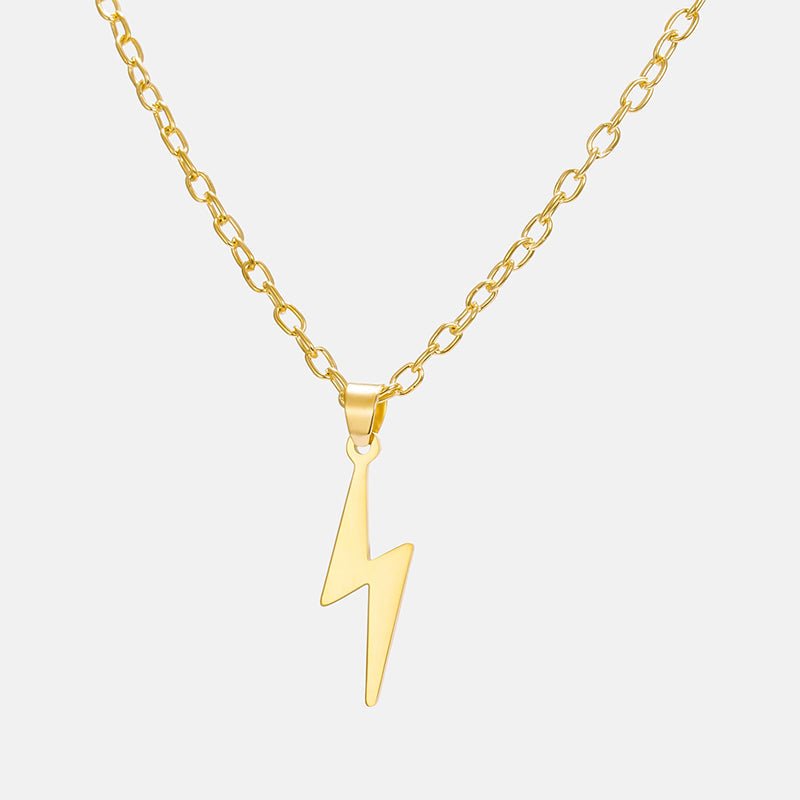 Antonios Light Gold Stainless Steel Necklace Men - Antonios