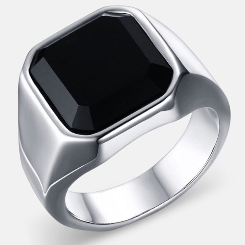 Antonios Modern Stainless Steel Ring Men - Antonios