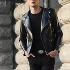 Antonios Motorcycle Leather Jacket - Antonios