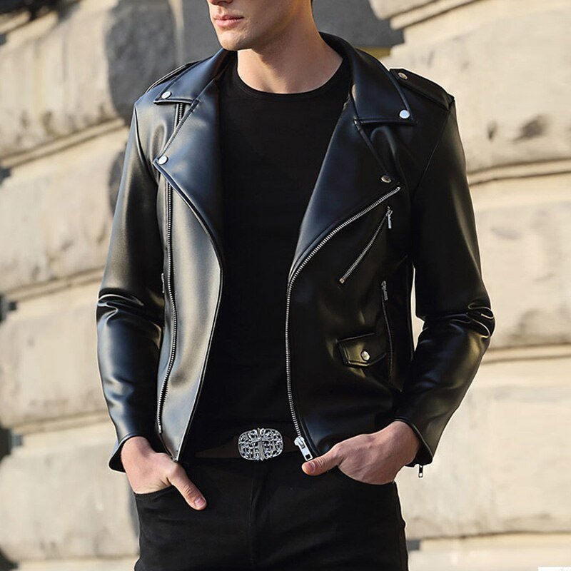 Antonios Motorcycle Leather Jacket - Antonios