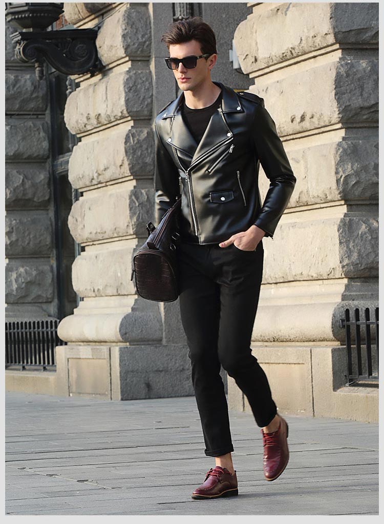 Antonios Motorcycle Leather Jacket - Antonios