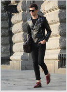 Antonios Motorcycle Leather Jacket - Antonios