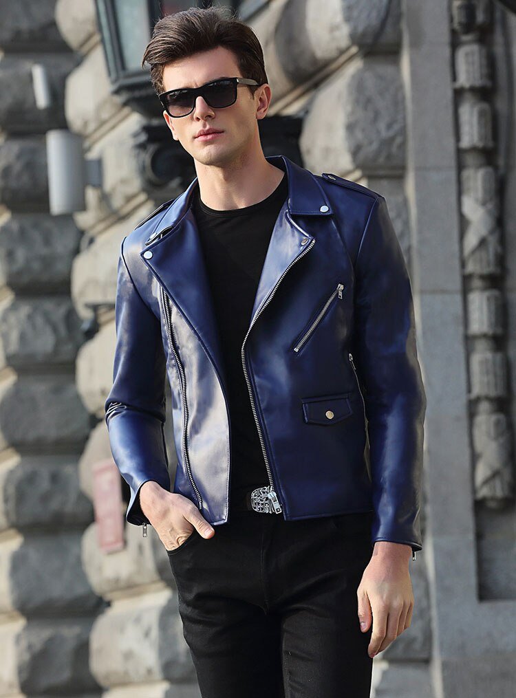 Antonios Motorcycle Leather Jacket - Antonios