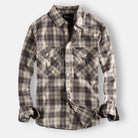 Antonios Retro Plaid Long Sleeve Shirt Men - Antonios
