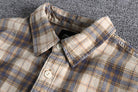 Antonios Retro Plaid Long Sleeve Shirt Men - Antonios