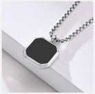 Antonios Rubin Stainless Steel Necklace Men - Antonios