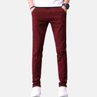 Antonios Slim Fit Cotton Stretch Trousers Men - Antonios