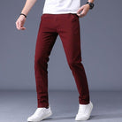 Antonios Slim Fit Cotton Stretch Trousers Men - Antonios
