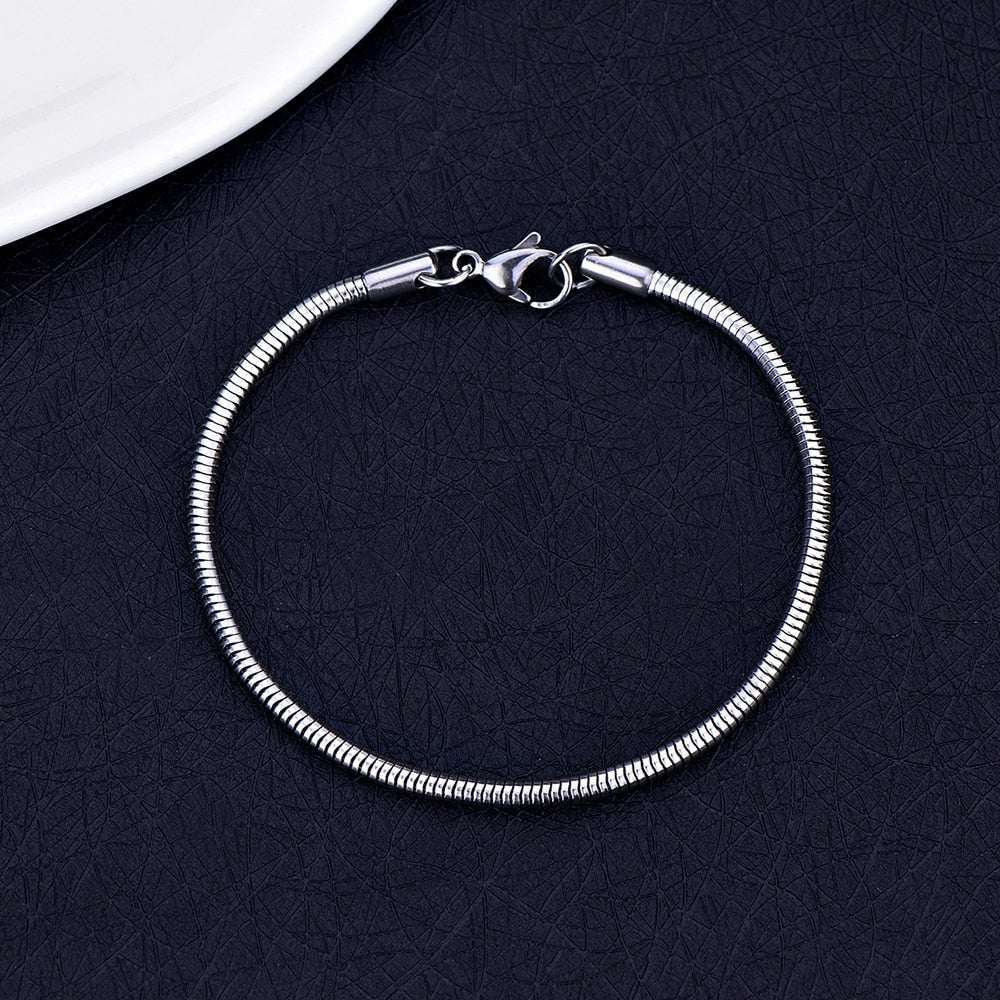 Antonios Snake Stainless Steel Bracelet Men - Antonios
