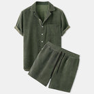Antonios Solid Summer Set 2 piece ( T-Shirt + Shorts ) - Antonios