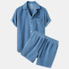 Antonios Solid Summer Set 2 piece ( T-Shirt + Shorts ) - Antonios