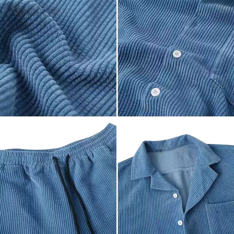 Antonios Solid Summer Set 2 piece ( T-Shirt + Shorts ) - Antonios