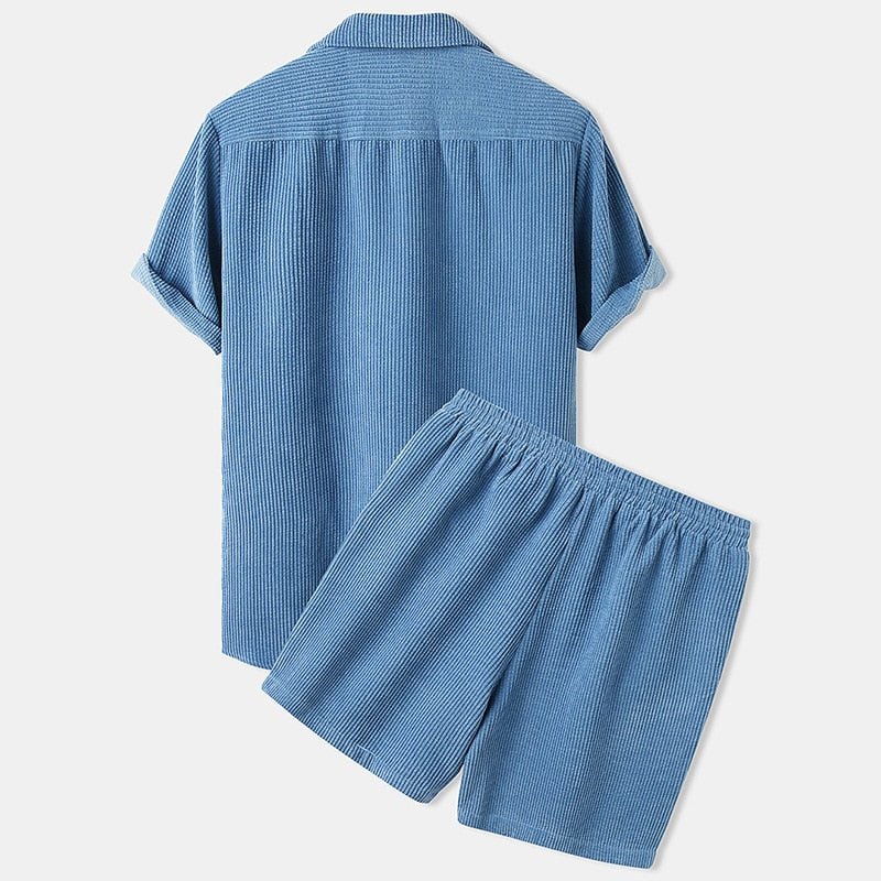 Antonios Solid Summer Set 2 piece ( T-Shirt + Shorts ) - Antonios