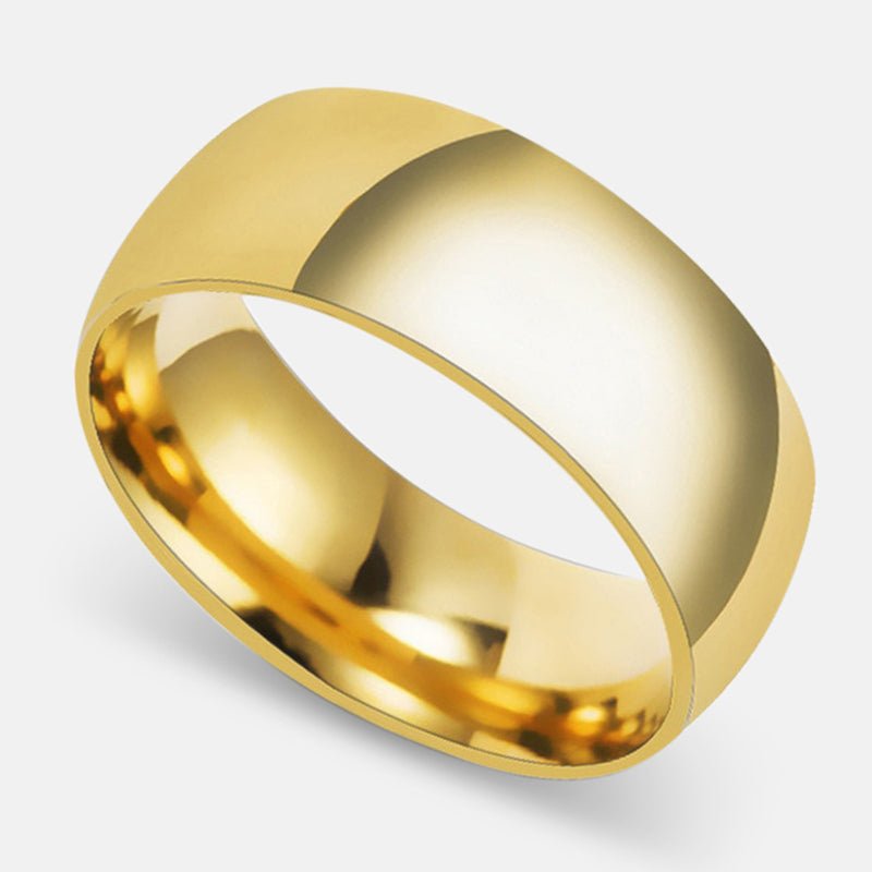 Antonios Stainless Steel Gold Ring Men - Antonios