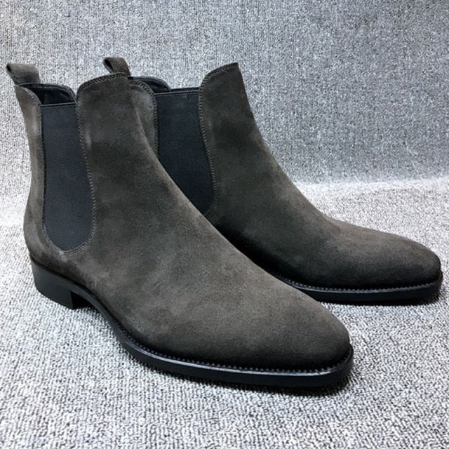 Antonios Suede Leather Boots Men - Antonios
