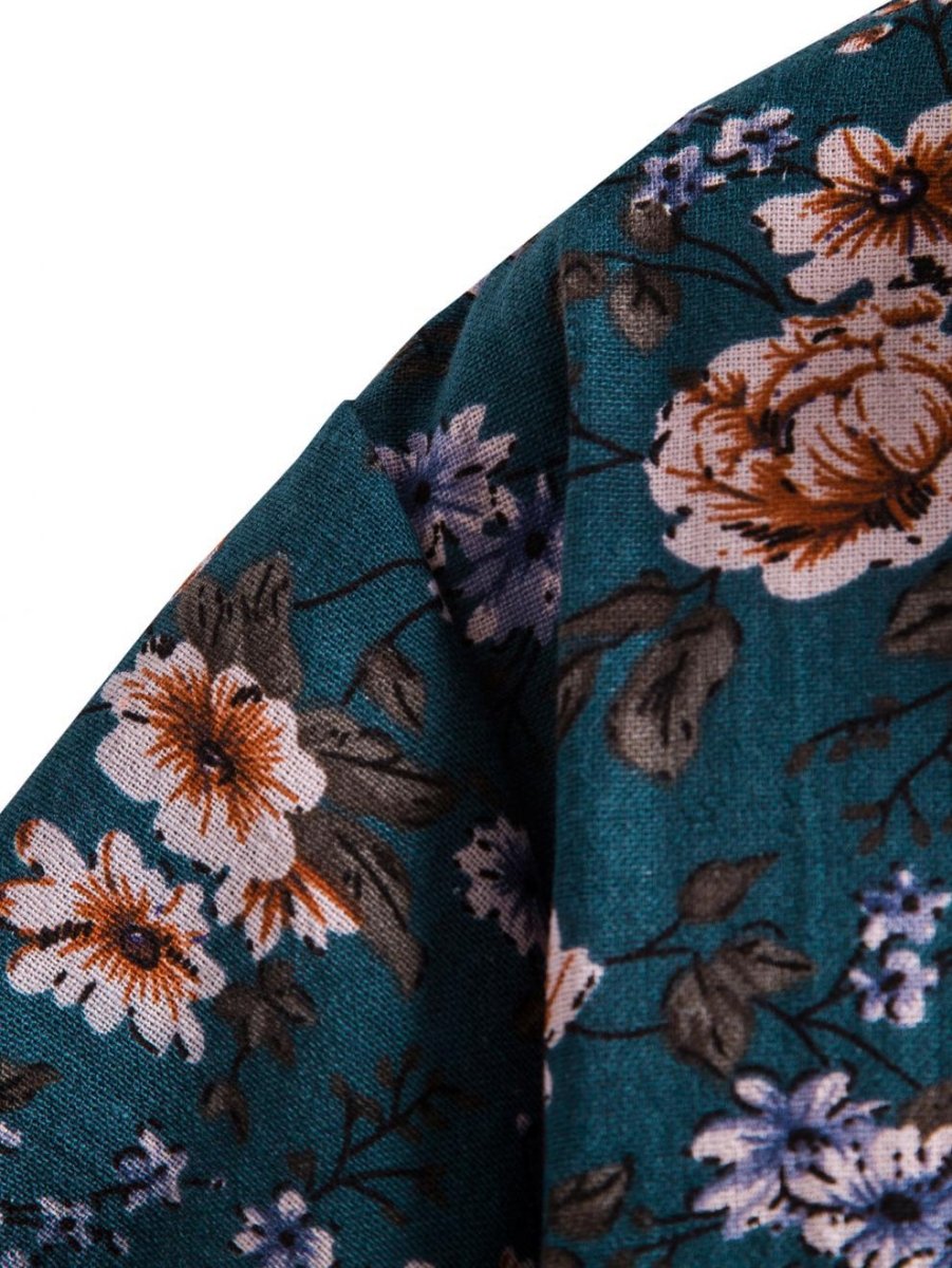 Antonios Summer Floral Print Shirt Men - Antonios