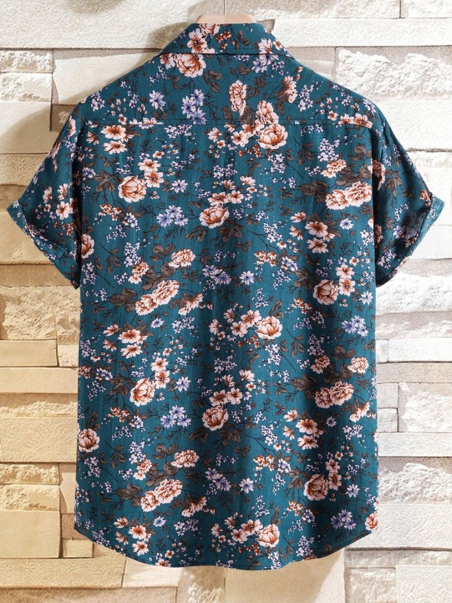 Antonios Summer Floral Print Shirt Men - Antonios