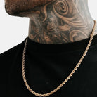Antonios Twist Stainless Steel Necklace Men - Antonios