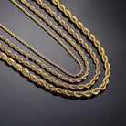 Antonios Twist Stainless Steel Necklace Men - Antonios