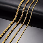 Antonios Twist Stainless Steel Necklace Men - Antonios