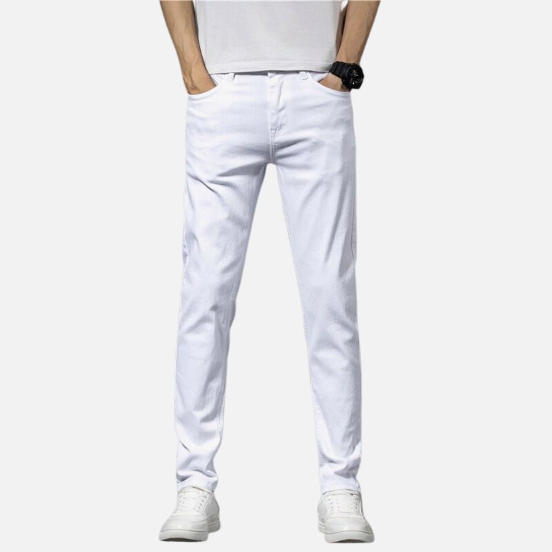 Antonios White Vintage Pants - Antonios
