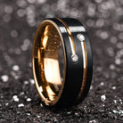 Antonios Zircon Stainless Steel Ring Men - Antonios