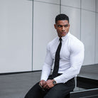 AntoniosClothing Cotton Elastic Long Sleeve Shirt Muscular - Fit - Antonios