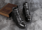 AntoniosClothing Genuine Leather Black High - Shoes - Antonios