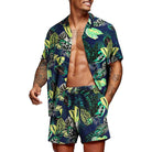 Antoniosclothing Hawaiian casual summer print set 2 piece ( T-Shirt+Shorts) - Antonios