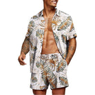 Antoniosclothing Hawaiian casual summer print set 2 piece ( T-Shirt+Shorts) - Antonios