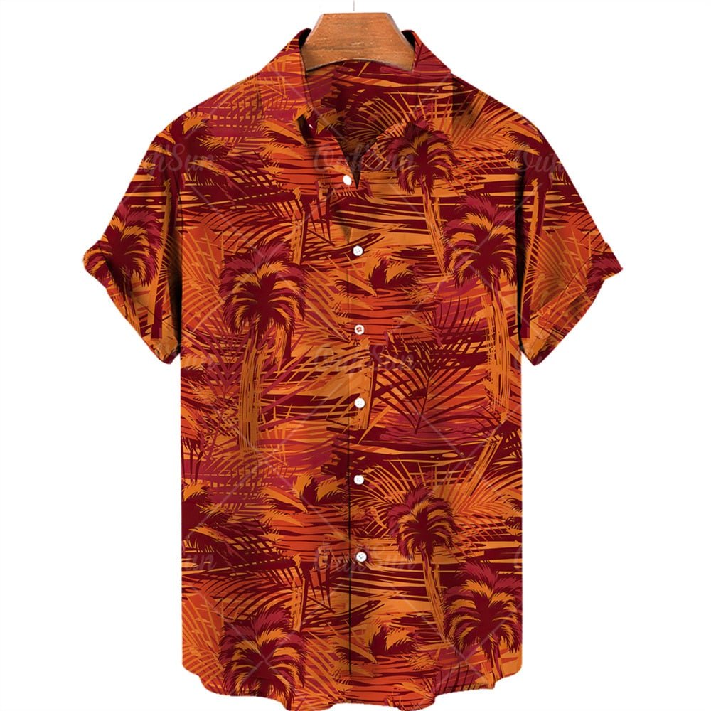 AntoniosClothing Hawaiian Summer Short - Sleeve Shirt - Antonios